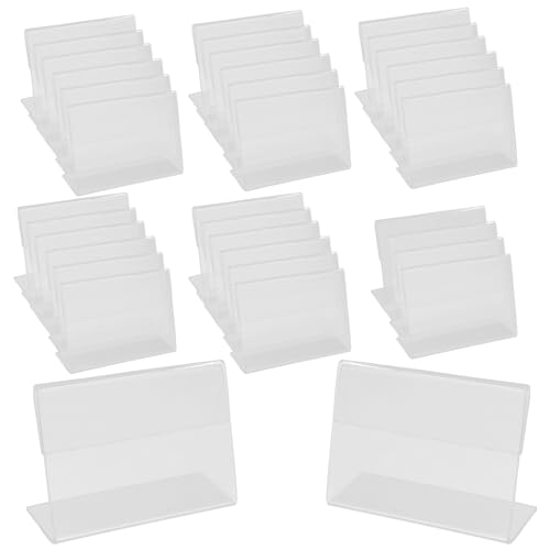 Bonsicoky Mini Acrylic Sign Holder 36 Pack