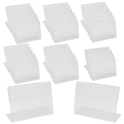 Bonsicoky Mini Acrylic Sign Holder 36 Pack