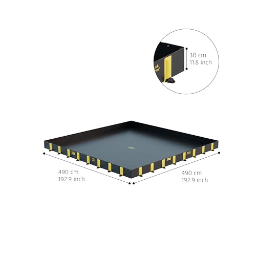 Justrite Rigid-Lock QuickBerm®, 16' x 16' x 12" - size: 16' x 16'