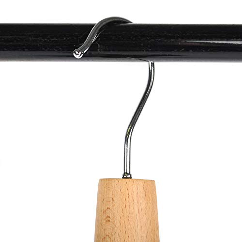 Umo Lorenzo 4-Hook Belt Organizer Closet Hanger Holder for Belts, Ties and Scarves - color: Wooden