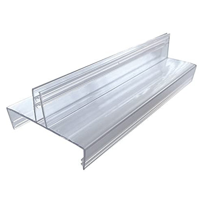 Gondola Display Sign Holder, Gondola Top Retail Sign Holder, Heavy-Duty Sign Gripper, 6" Wide - size: 25 Pack