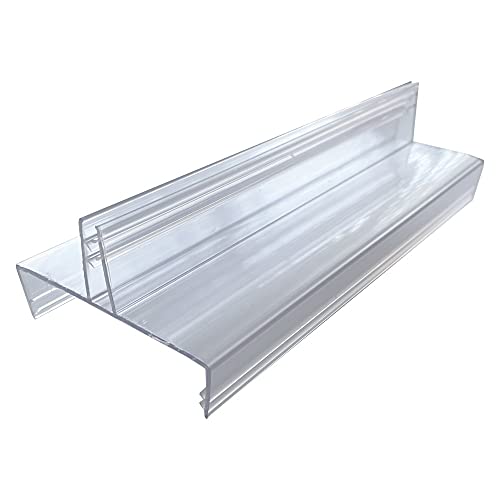Gondola Display Sign Holder, Gondola Top Retail Sign Holder, Heavy-Duty Sign Gripper, 6" Wide - size: 100 Pack