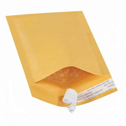 BOX USA 8 1/2 x 12" Kraft Bubble Mailers (100-Pack) - Brown Padded Envelopes, Self-Seal Shipping Bags for Business, Heavy Duty Cushioned Mailing Envelopes for Packaging and Shipping - size: 8-1/2x12" (100-Pack)
