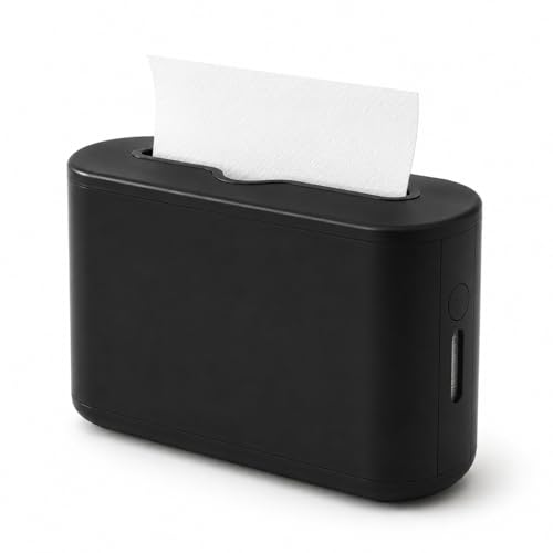 Multifold Paper Towel Dispenser Countertop, Hand Towel Dispenser - color: Black