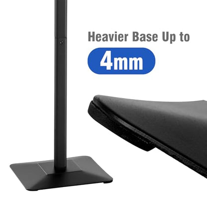 YIYO Sign Stand Poster Stand，adjustable heavy duty pedestal Sign Holder Floor Stand，aluminium frame floor standing for display 8.5*11 inch，Black (8.5*11 Black)