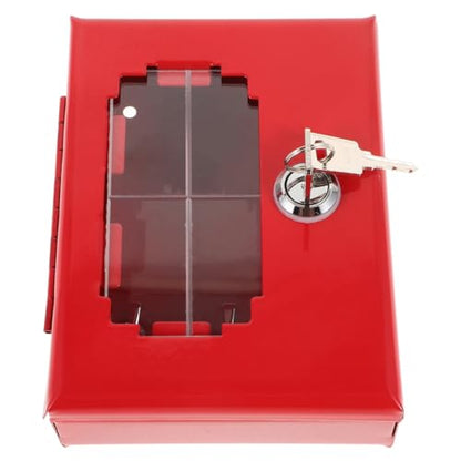 Zerodeko Emergency Key Lock Box for Doors and Windows Wall Mount Key Box for Wall Storage Fire Extinguisher Cabinet Holder 6.29 X 4.72 X 1.96 in