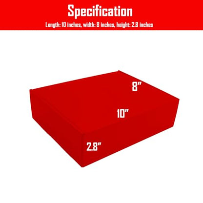 Red Shipping Packaging MEIANJU Hard Cardboard Shipping Box Gift Wrap Boxes - color: Red-20PCS