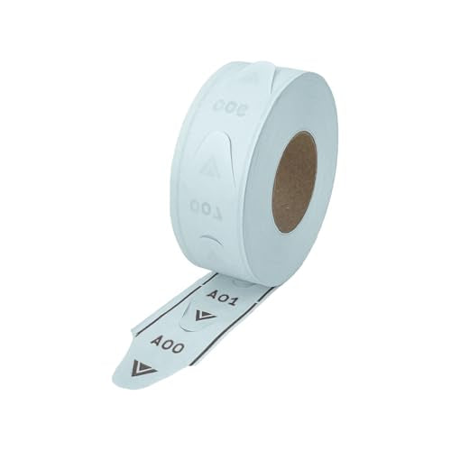 1 Roll of 2-Digit T80 Blue Take a Number Tickets for D80 Ticket Dispenser - 2000 / roll (Blue) - color: Blue