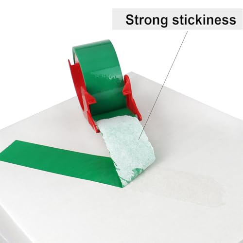 BOMEI PACK Green Packing Tape, 1.88 inches Wide,55yds Length per roll, 3 Rolls Heavy Duty Packaging Tape for Shipping Packaging Moving Sealing, 2.5Mil Thick Green Packing Tape - color: green