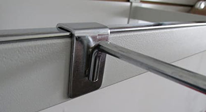 NAHANCO H9 9" Display Hooks for Rectangular Tubing, Chrome