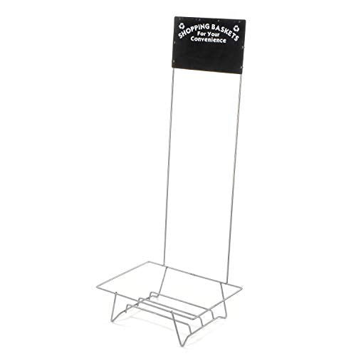 GLWSS Shopping Basket Stand with Black Sign