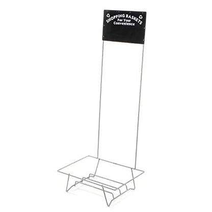 GLWSS Shopping Basket Stand with Black Sign