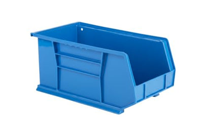 15" x 8" x 7" (12 Pack) Plastic Stackable Storage Bin, Hudson Blue - color: Hudson Blue, size: 12 Pack