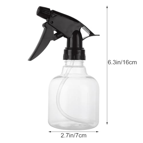 20 Pack 8 Oz Plastic Spray Bottle with Black Trigger Sprayers, Empty Refillable Spray Bottles with Adjustable Head Sprayer for Cleaning, Hair, Plant & Kitchen Use