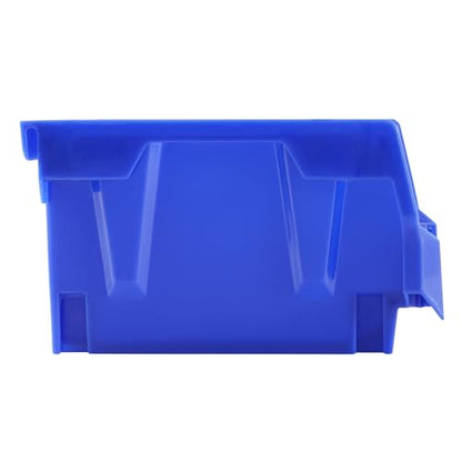VEVOR Plastic Storage Bins 24 Pack (5 x 4 x 3-Inch), Hanging Stackable Storage Organizer Bins, Heavy Duty Stacking Containers for Closet, Garage, Office, or Small Parts Organization - style: Red&Blue-24PC-1L