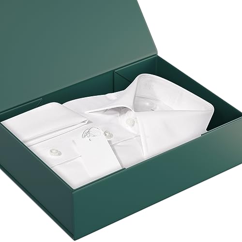 Green Gift Box 11.9" x 8.5" x 3.3",Magnetic Closure Gift Boxes for Presents - color: Dark Green