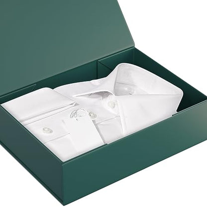 Green Gift Box 11.9" x 8.5" x 3.3",Magnetic Closure Gift Boxes for Presents - color: Dark Green