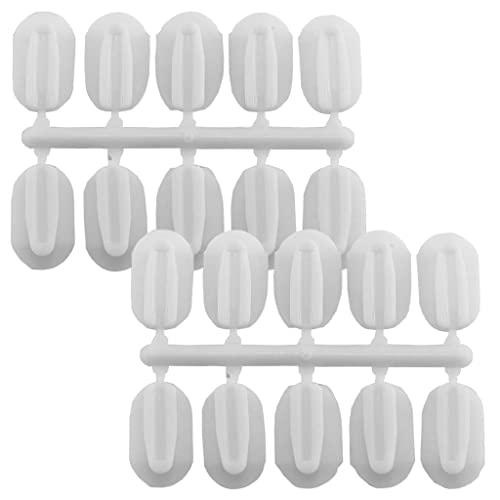 Stikki Works White Clips 20 per Pack Teacher Classroom Aid,(Pack of 2) - size: Standard (Pack of 2)
