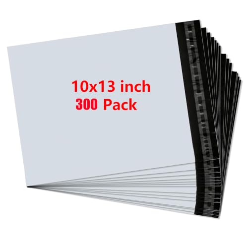 300Pcs Poly Mailers 10x13, Waterproof Shipping Bags Self-Seal Mailing Envelopes
