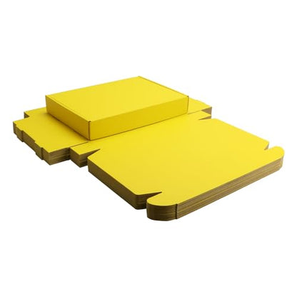 Yellow Shipping Packaging Boxes Mailers E-Commerce Packing 20Pcs13×9×2 Inch - color: Yellow