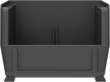 Akro-Mils 30220 AkroBins Plastic Storage Bins, 7"x4"x3", Black, 24-Pack - color: Black