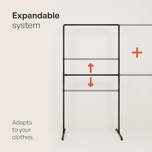 pamo Kids Clothes Rack Black – 38" W x 49" H, 130 lbs Load Capacity - color: Black, size: 1 Low