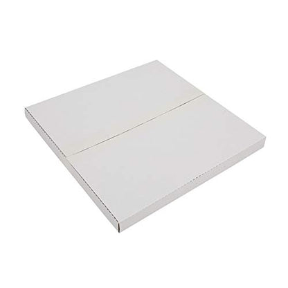 100 Packs White Vinyl Record LP Shipping Mailer Boxes, 12.5" x 12.5" x 1" Record Mailers, Album Paper Box, Easy Fold LP Cardboard Mailing Boxes Multi Depth Album Mailers for Packaging Moving Storage - size: 100pcs
