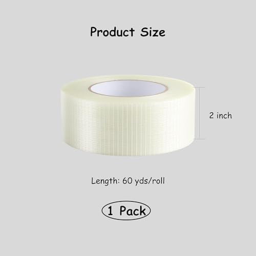 Lichamp 2 Inch Mil Fiberglass Reinforced Packing Tape
