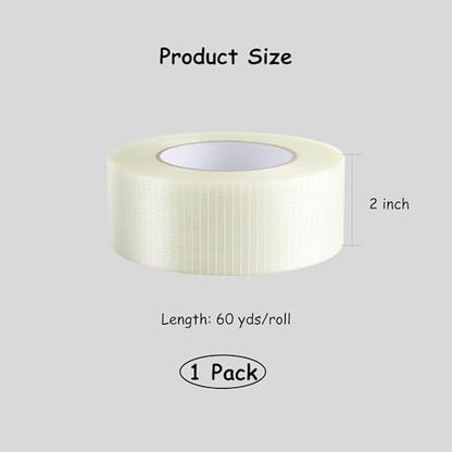 Lichamp 2 Inch Mil Fiberglass Reinforced Packing Tape