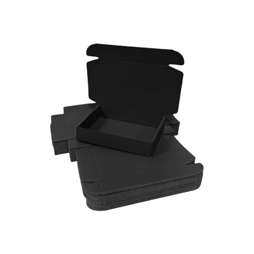 30 Pack 7.9x5.1x2.4 in Black Shipping Boxes - color: Black, size: 7.9 x 5.1 x 2.4"