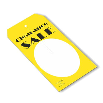 “Clearance Sale” Price Tag with Slit | 2.375" x 4.75", Pack of 500
