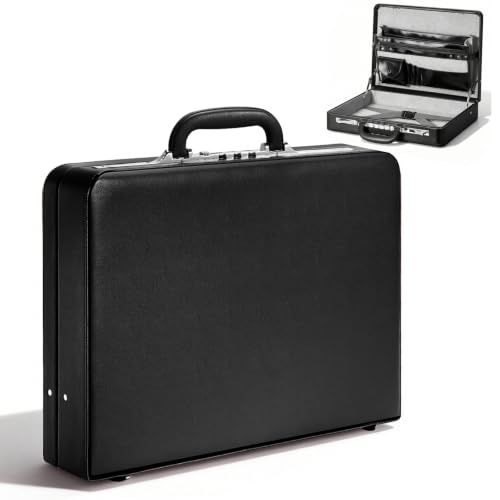 LOCKCURX Briefcases for Men, Anti-Theft Longwave Lock, 16 Inch Laptop - color: Black, size: Longwave Lock