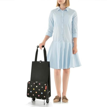 reisenthel foldabletrolley dots - Foldable, Compact Shopping cart - Easy to Store - Rigid Edge Protection - color: Dots