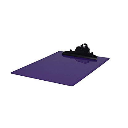 Saunders 21606 Recycled Plastic Clipboard w/Ruler Edge, 1" Clip Cap, 8 1/2 x 12 Sheets, Purple - color: Purple, size: Pack of 1