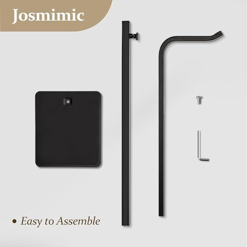 2-Pack Adjustable Tabletop Purse & Banner Display Stands, Black - color: Black