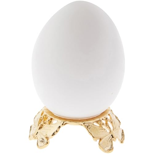 Bard's Gold-toned Egg Stand/Holder, Butterflies, 0.875" Diameter (Fits Hen Sized Eggs)
