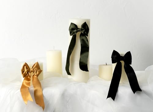 Keypan Moss Green Satin Ribbon Double-Faced Wired 1-1/2 Inch x 10 Yards - color: Moss Green, size: 1-1/2"