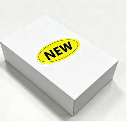 Yellow Oval Inventory Labels,1x2 Inches, 500 Pcs(New) - style: NEW