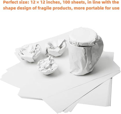 12 * 12 inch Small Packing Paper for Moving 100 Sheets Protecting Fragile China and Glasses,Wrapping Paper for Shipping and Moving Box Filler (50 Sheets) - size: 50 Sheets