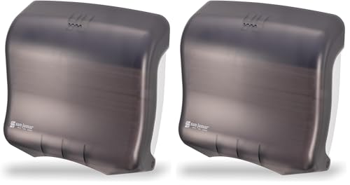 SANT1755TBK - Ultrafold Fusion C-fold amp; Multifold Towel Dispenser, 11 1/2x5 1/2x11 1/2, Black (Pack of 2) - size: 1 Count (Pack of 2)