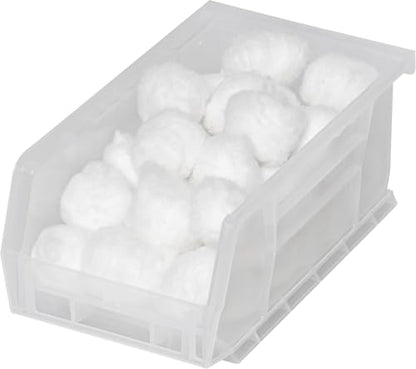 Akro-Mils 30220 AkroBins Plastic Storage Bins, 7"x4"x3", Clear, 24-Pack - color: Clear