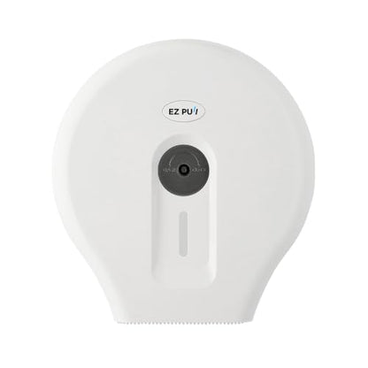 EZ-Pull Wall-Mounted 9" Single Jumbo Toilet Tissue Paper Dispenser for Restroom/Office/Commercial/Industrial, White - style: White