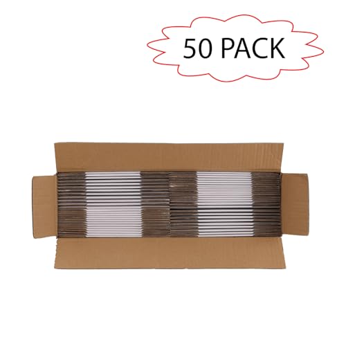 Calenzana 4x4x4 Shipping Boxes Set of 50, Small Corrugated Cardboard Box for Mailing Packing Gifts, White - size: 4x4x4