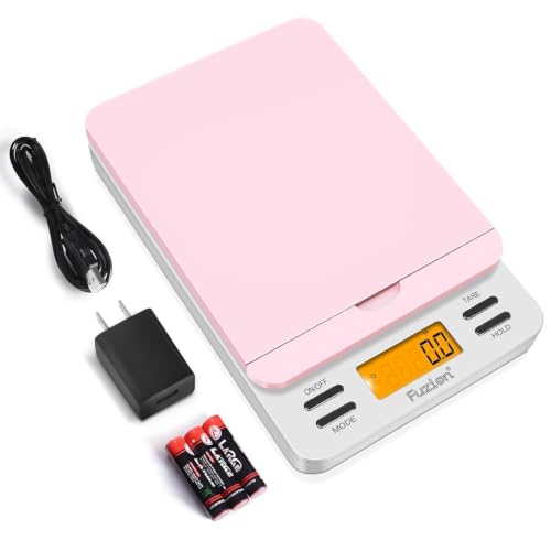 Fuzion Digital Postal Scale, 86lb x 0.1oz Shipping Scale for Packages - color: Pink