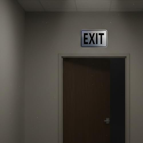 Signs ByLITA Classic Framed Exit Sign (Dark Brown) - Small - color: Dark Brown, size: 4 x 6" - Small (1 Pack)