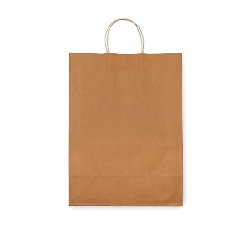 Prime Line Packaging Brown Paper Bag with Handle, 13x7x17 Inch, 200 Pack - size: 13x7x17 Inch