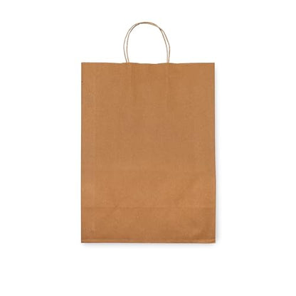 Prime Line Packaging Brown Paper Bag with Handle, 13x7x17 Inch, 200 Pack - size: 13x7x17 Inch