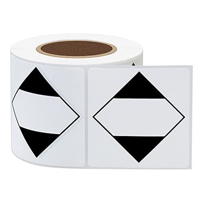 Shipping Labels Transport Stickers Limited Quantity of Dangerous Goods Black Diamond Label, 2"x2", 300 Per Roll - size: 2x2 inch