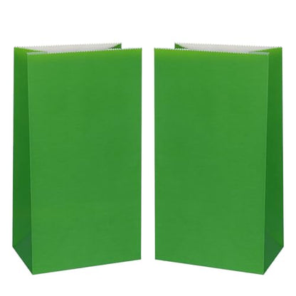 KEYYOOMY Small Dark Green Paper Bags Goodie Bags (50 CT, 4.7x2.4x8.7 in) - color: Dark Green, size: 4.7x2.4x8.7 in - Small