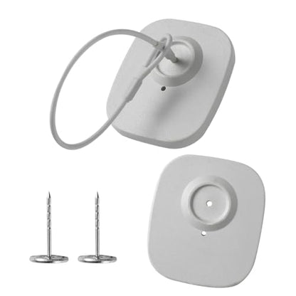 250Pcs 8.2Mhz RF Security Clothing Tags Grey Retails EAS Clothes Tag with 250 Pins and 100 Lanyards - style: 250 Gray Tags + 100 Lanyards